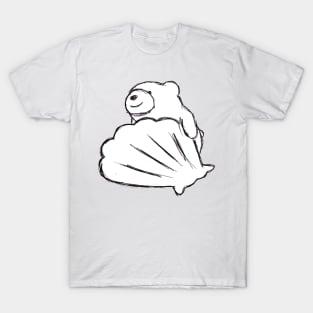 Shell Surfing Smiley Bear T-Shirt